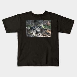 Raccoon Family Kids T-Shirt